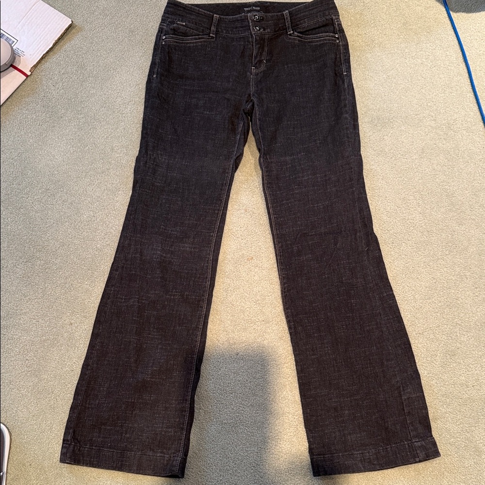 WHBM Blanc Trouser Leg Jeans size 2 Regular
